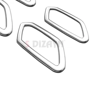 S-Dizayn Renault Boreal Krom İç Kapı Kolu Çerçevesi 4 Prç 2025 Üzeri A+ Kalite (Parlak Krom) thumb 4