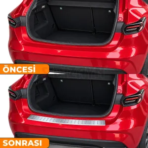 S-Dizayn Renault Clio 6 Krom Arka Tampon Eşiği (Mat Krom) 2025 Üzeri A+ Kalite - Görsel 5