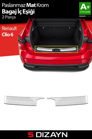 S-Dizayn Renault Clio 6 Krom Bagaj İç Eşiği (Mat Krom) 2025 Üzeri A+ Kalite