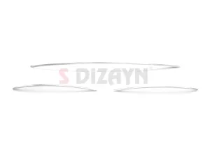 S-Dizayn VW Passat B9 SW Krom Arka Tampon Çıtası 3 Prç. 2024 Üzeri A+ Kalite - Görsel 2