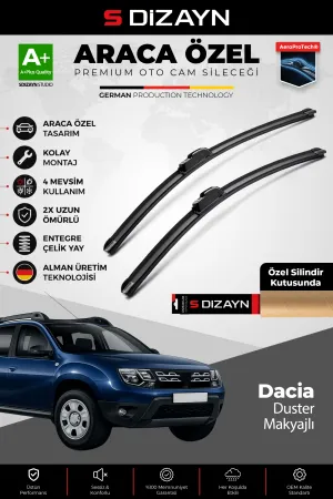 Dacia Duster Ön Cam Silecek Seti 2014-2018 Premium Araca Özel 60-45 Cm  A+ Kalite