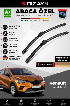 Renault Captur Ön Cam Silecek Seti 2020 Üzeri Premium Araca Özel 70-35 Cm  A+ Kalite