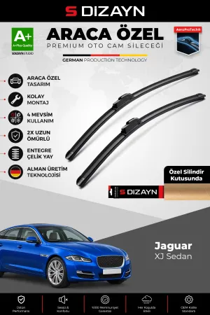 S-Dizayn Jaguar Xj Ön Cam Silecek Seti 2010-2019 Premium Araca Özel 60-48 Cm A+ Kalite
