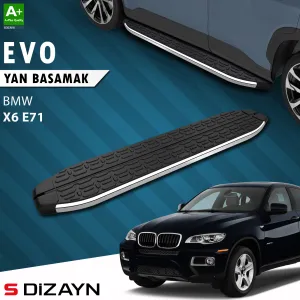 S-Dizayn Bmw X6 E71 Evo Krom Yan Basamak 193 Cm 2008-2014 A+ Kalite thumb 1