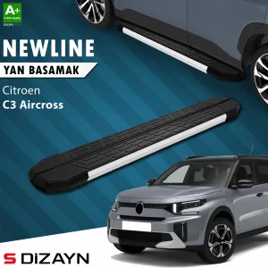 Citroen C3 Aircross 2024-Günümüz (CC24) uyumlu 2 NewLine Aluminyum Yan Basamak 183 Cm 2024 Üzeri A+ Kalite modelleri DRS Tuning'de. Kaliteli malzeme, hızlı