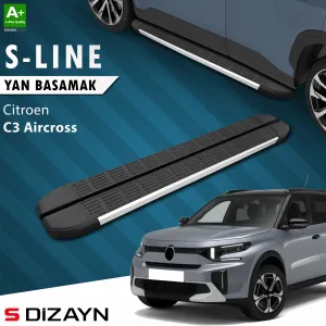 Citroen C3 Aircross 2024-Günümüz (CC24) uyumlu 2 S-Line Aluminyum Yan Basamak 183 Cm 2024 Üzeri A+ Kalite modelleri DRS Tuning'de. Kaliteli malzeme, hızlı