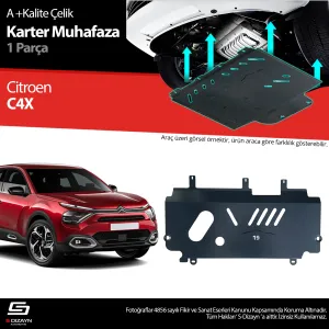Citroen C4 / C4X 2022-Günümüz uyumlu C4X Çelik Karter Muhafaza Koruma 2022 Üzeri A+ Kalite modelleri Oto Aksesuar Shop'de. Kaliteli malzeme, hızlı kargo ve