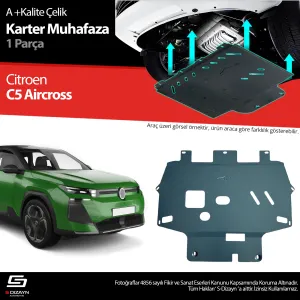 Citroen C5 Aircross 2017-Günümüz (C84) uyumlu Çelik Karter Muhafaza Koruma 2024 Üzeri A+ Kalite modelleri Oto Aksesuar Shop'de. Kaliteli malzeme, hızlı kargo