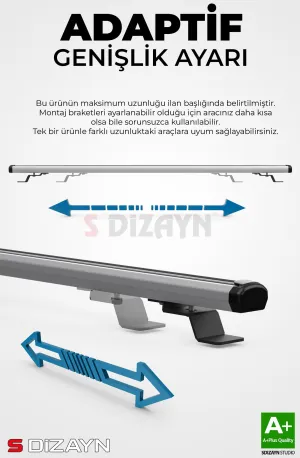 S-Dizayn Peugeot 306 SW S-Bar Cargo V1 Ara Atkı Tavan Taşıyıcı Barı Gri 110 Cm 1993-2002 A+ Kalite thumb 2
