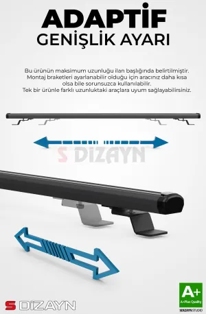 S-Dizayn Jeep Grand Cherokee S-Bar Cargo V1 Ara Atkı Tavan Taşıyıcı Barı Siyah 130 Cm 1999-2004 A+ Kalite thumb 2