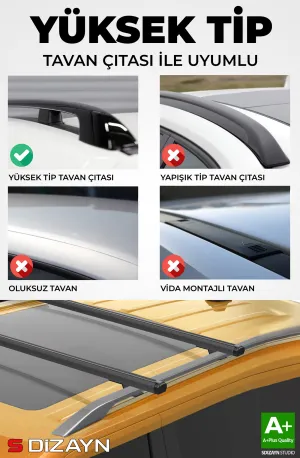 S-Dizayn VW Multivan T5 S-Bar Cargo V1 Ara Atkı Tavan Taşıyıcı Barı Siyah 155 Cm 2004-2015 A+ Kalite thumb 3