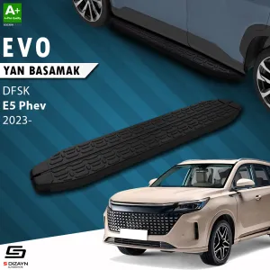Universal uyumlu DFSK E5 Phev Evo Siyah Yan Basamak 193 Cm 2023 Üzeri modelleri DRS Tuning'de. Kaliteli malzeme, hızlı kargo ve güvenli alışverişle hemen