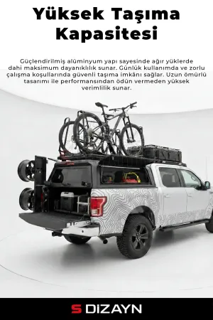 S-Dizayn Ford Ranger Çelik Pro Kabin Çift Sürgülü Camlı 2016-2023 - Görsel 3