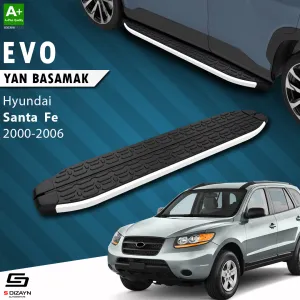 Hyundai Santa Fe 2000-2006 (SM) uyumlu Evo Aluminyum Yan Basamak 163 Cm 2000-2006 modelleri DRS Tuning'de. Kaliteli malzeme, hızlı kargo ve güvenli alışverişle