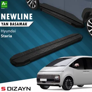 Hyundai uyumlu Staria S-Line Siyah Yan Basamak 233 Cm 2021 Üzeri A+ Kalite modelleri DRS Tuning'de. Kaliteli malzeme, hızlı kargo ve güvenli alışverişle hemen
