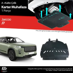 Chery Tiggo 7 uyumlu Jaecoo J7 Çelik Karter Muhafaza Koruma 2023 Üzeri A+ Kalite modelleri Oto Aksesuar Shop'de. Kaliteli malzeme, hızlı kargo ve güvenli