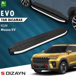 S-Dizayn Kgm Musso Ev Evo Aluminyum Yan Basamak 213 Cm 2025 Üzeri A+ Kalite