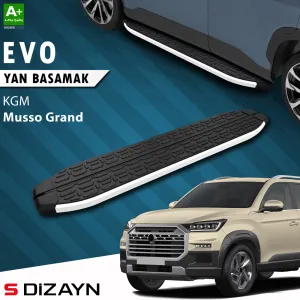 S-Dizayn Kgm Musso Grand Evo Aluminyum Yan Basamak 213 Cm 2026 Üzeri A+ Kalite