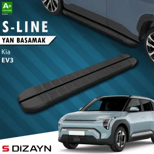 S-Dizayn Kia Ev3 S-Line Siyah Yan Basamak 183 Cm 2025 Üzeri A+ Kalite