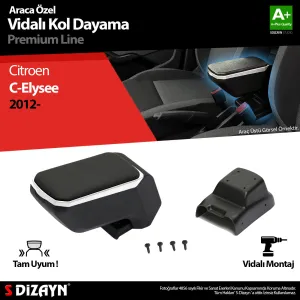 Citroen C-Elysee Kol Dayama Kolçak Abs Vidalı Gri 2012-2017 A+ Kalite