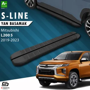 Mitsubishi uyumlu L200 5 S-Line Siyah Yan Basamak 203 Cm 2019 Üzeri modelleri DRS Tuning'de. Kaliteli malzeme, hızlı kargo ve güvenli alışverişle hemen