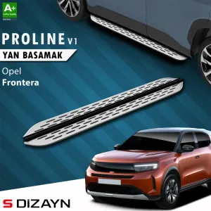 Opel Frontera 2025-Günümüz uyumlu OEM Still Pro V1 Aluminyum Yan Basamak 183 Cm 2024 Üzeri A+ Kalite modelleri DRS Tuning'de. Kaliteli malzeme, hızlı kargo ve