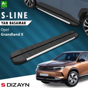 Opel Grandland 2021-Günümüz (Grandland) uyumlu 2 Hybrid Benzinli S-Line Aluminyum Yan Basamak 193 Cm 2024 Üzeri A+ Kalite modelleri DRS Tuning'de. Kaliteli