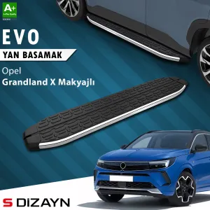 Opel Grandland 2021-Günümüz (Grandland) uyumlu X Makyajlı Hybrid Evo Krom Yan Basamak 183 Cm 2021-2024 A+ Kalite modelleri DRS Tuning'de. Kaliteli malzeme,