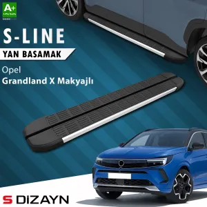 Opel Grandland 2021-Günümüz (Grandland) uyumlu X Makyajlı Hybrid S-Line Aluminyum Yan Basamak 183 Cm 2021-2024 A+ Kalite modelleri DRS Tuning'de. Kaliteli