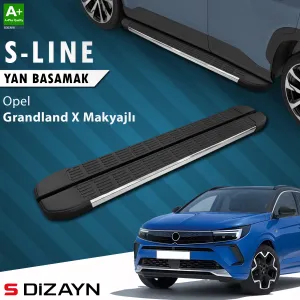 Opel Grandland 2021-Günümüz (Grandland) uyumlu X Makyajlı Hybrid S-Line Krom Yan Basamak 183 Cm 2021-2024 A+ Kalite modelleri DRS Tuning'de. Kaliteli malzeme,