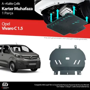 Opel uyumlu Vivaro 1.5 Çelik Karter Muhafaza Koruma 2019 Üzeri A+ Kalite modelleri Oto Aksesuar Shop'de. Kaliteli malzeme, hızlı kargo ve güvenli alışverişle
