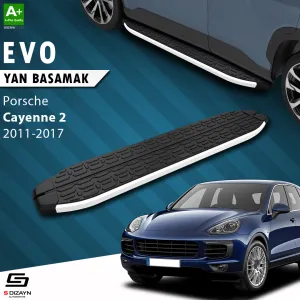Porsche Cayenne 2010-2017 (92A) uyumlu 2 Evo Aluminyum Yan Basamak 193 Cm 2011-2017 modelleri DRS Tuning'de. Kaliteli malzeme, hızlı kargo ve güvenli