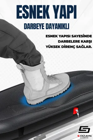 S-Dizayn Araç Üzeri Port Bagaj Karbon Fiber Desen 380 Litre Enjeksiyon Plastik A+ Kalite thumb 4