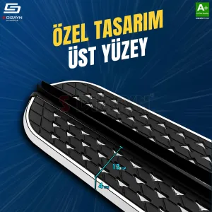 S-Dizayn Renault Boreal Diamond Krom Yan Basamak 183 Cm 2025 Üzeri A+ Kalite - Görsel 3
