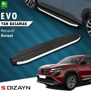S-Dizayn Renault Boreal Evo Aluminyum Yan Basamak 183 Cm 2025 Üzeri A+ Kalite