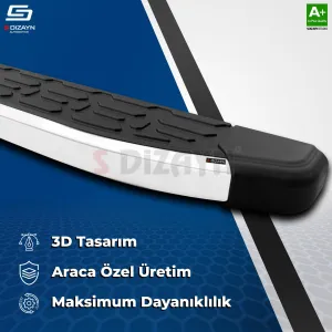 S-Dizayn Renault Boreal Evo Aluminyum Yan Basamak 183 Cm 2025 Üzeri A+ Kalite - Görsel 4