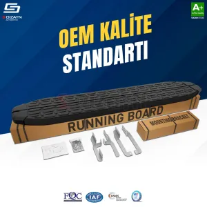 S-Dizayn Renault Boreal Evo Siyah Yan Basamak 183 Cm 2025 Üzeri A+ Kalite - Görsel 2