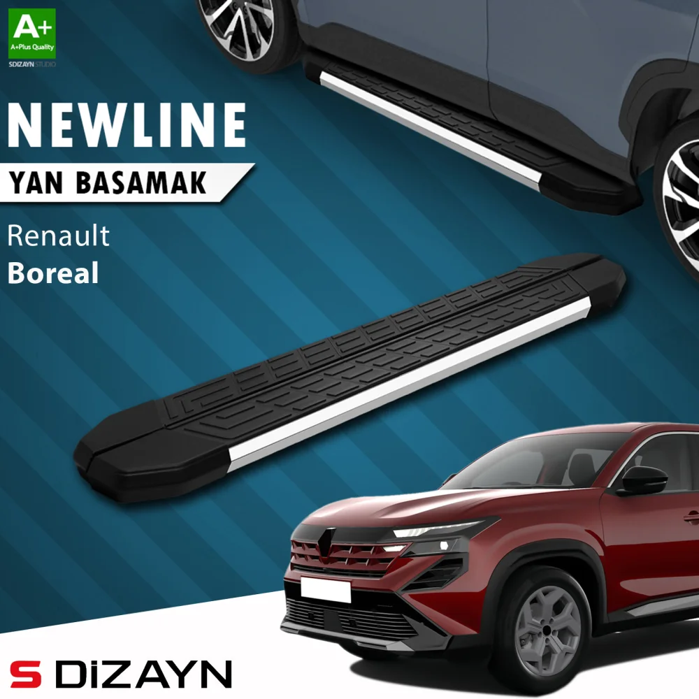 S-Dizayn Renault Boreal NewLine Krom Yan Basamak 183 Cm 2025 Üzeri A+ Kalite