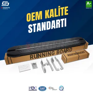 S-Dizayn Renault Boreal NewLine Siyah Yan Basamak 183 Cm 2025 Üzeri A+ Kalite - Görsel 2