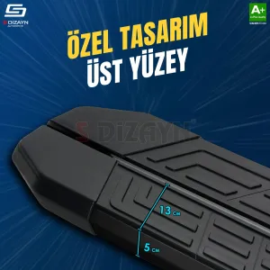 S-Dizayn Renault Boreal NewLine Siyah Yan Basamak 183 Cm 2025 Üzeri A+ Kalite - Görsel 3