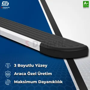 S-Dizayn Renault Boreal Skyline Aluminyum Yan Basamak 183 Cm 2025 Üzeri A+ Kalite - Görsel 4