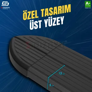 S-Dizayn Renault Boreal Skyline Siyah Yan Basamak 183 Cm 2025 Üzeri A+ Kalite - Görsel 3