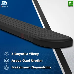 S-Dizayn Renault Boreal Skyline Siyah Yan Basamak 183 Cm 2025 Üzeri A+ Kalite - Görsel 4