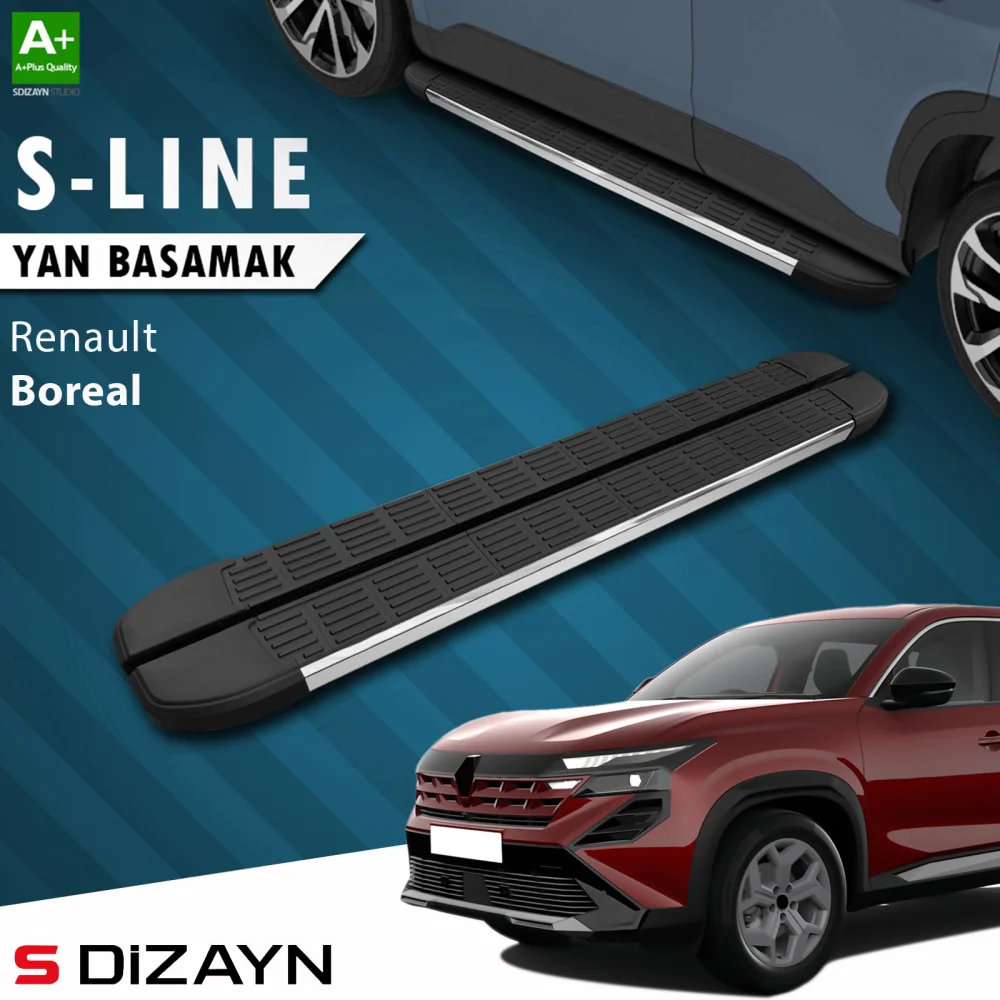 Renault Boreal S-Line Krom Yan Basamak 183 Cm 2025 Üzeri A+ Kalite