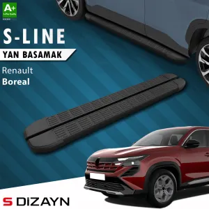 Renault Boreal S-Line Siyah Yan Basamak 183 Cm 2025 Üzeri A+ Kalite