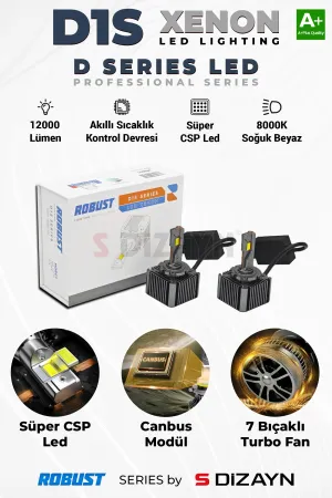 Universal uyumlu D1S Led Xenon / 60W / 12000 LM / 8000K A+ Kalite modelleri Oto Aksesuar Shop'de. Kaliteli malzeme, hızlı kargo ve güvenli alışverişle hemen