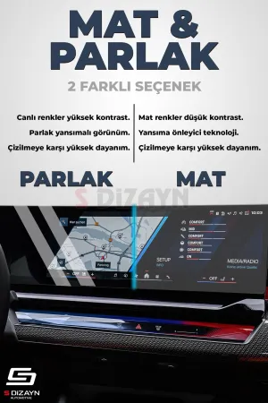 S-Dizayn Audi Q7 Makyajlı 9H Nano Multimedya Ekran Koruyucu 2020-2026 A+ Kalite - Görsel 5