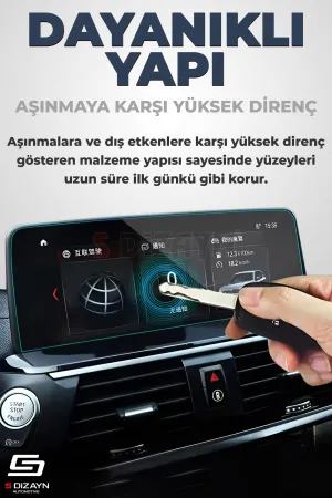 S-Dizayn Peugeot 3008 3 10 İnç 9H Nano Multimedya Ekran Koruyucu (PARLAK) 2024 Üzeri A+ Kalite - Görsel 4