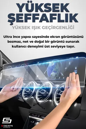 S-Dizayn Peugeot 3008 3 10 İnç 9H Nano Gösterge ve Multimedya Ekran Koruyucu (PARLAK) 2024 Üzeri A+ Kalite - Görsel 3