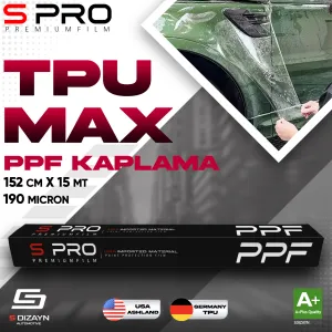 S Pro Ppf Boya Koruma Filmi Tpu Max 190Mic 152Cm/15Mt